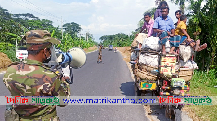 করোনা ও আম্পান পরিস্থিতিতে যশোর সেনানিবাসের সেনা সদস্যদের কার্যক্রম